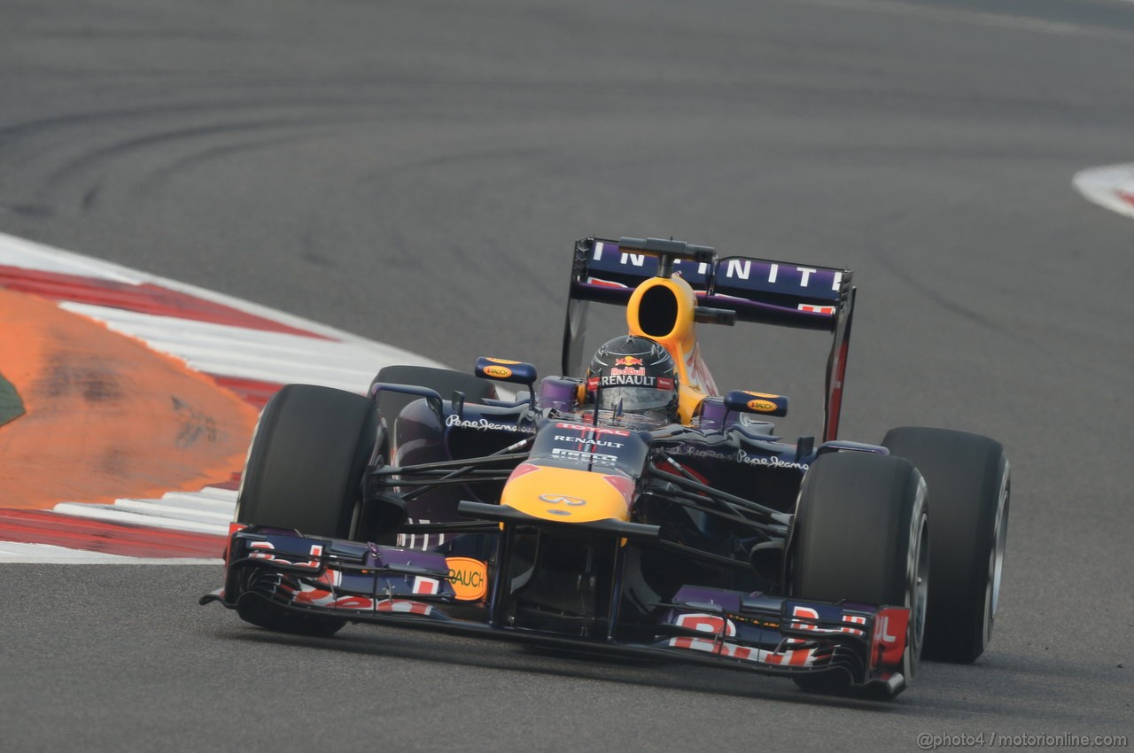 GP INDIA, 26.10.2013- Qualifiche: Sebastian Vettel (GER) Red Bull Racing RB9 