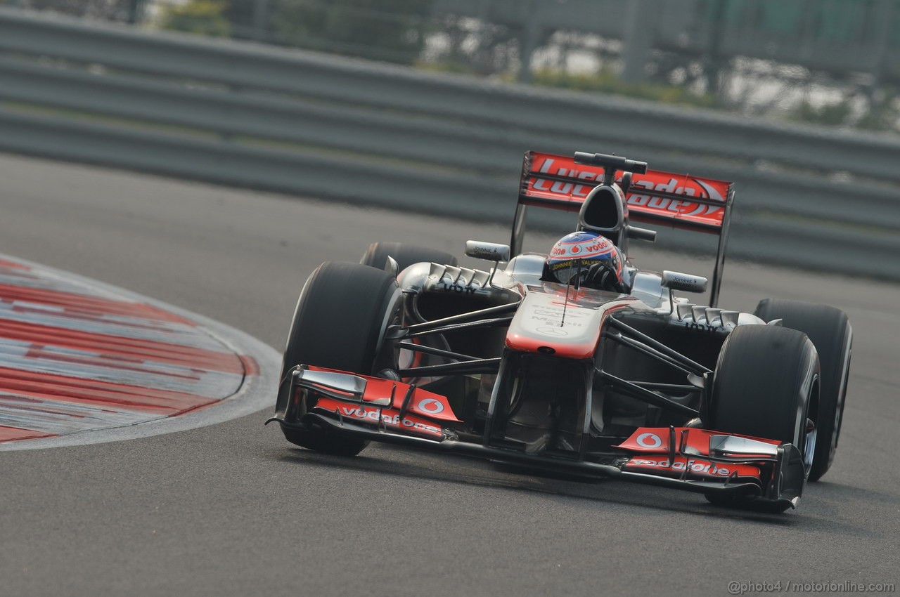 GP INDIA, 26.10.2013- Qualifiche: Jenson Button (GBR) McLaren Mercedes MP4-28 