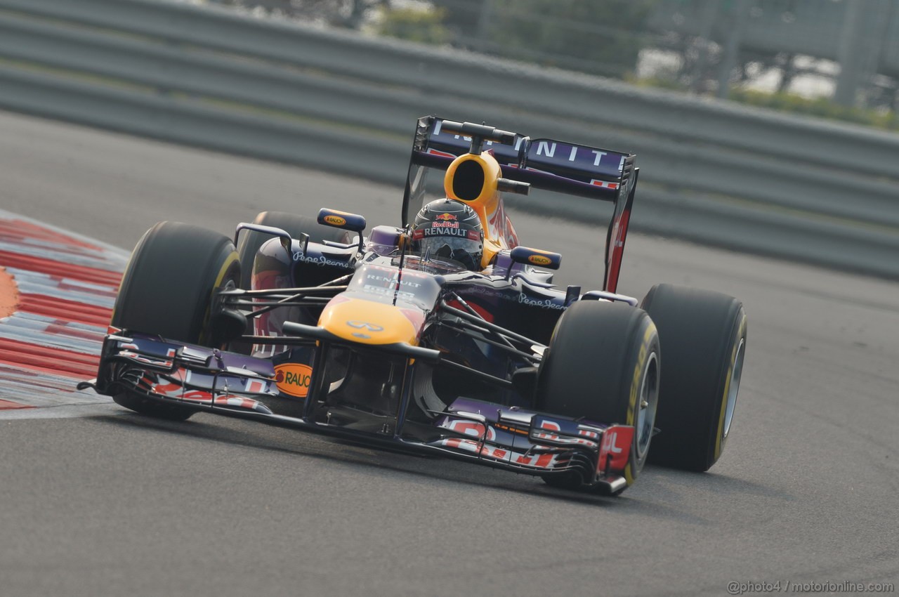 GP INDIA, 26.10.2013- Qualifiche: Sebastian Vettel (GER) Red Bull Racing RB9 