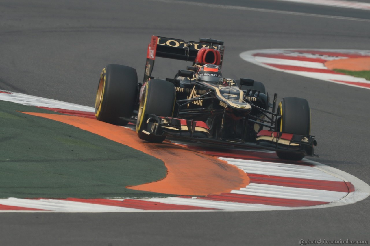 GP INDIA, 26.10.2013- Qualifiche: Kimi Raikkonen (FIN) Lotus F1 Team E21 