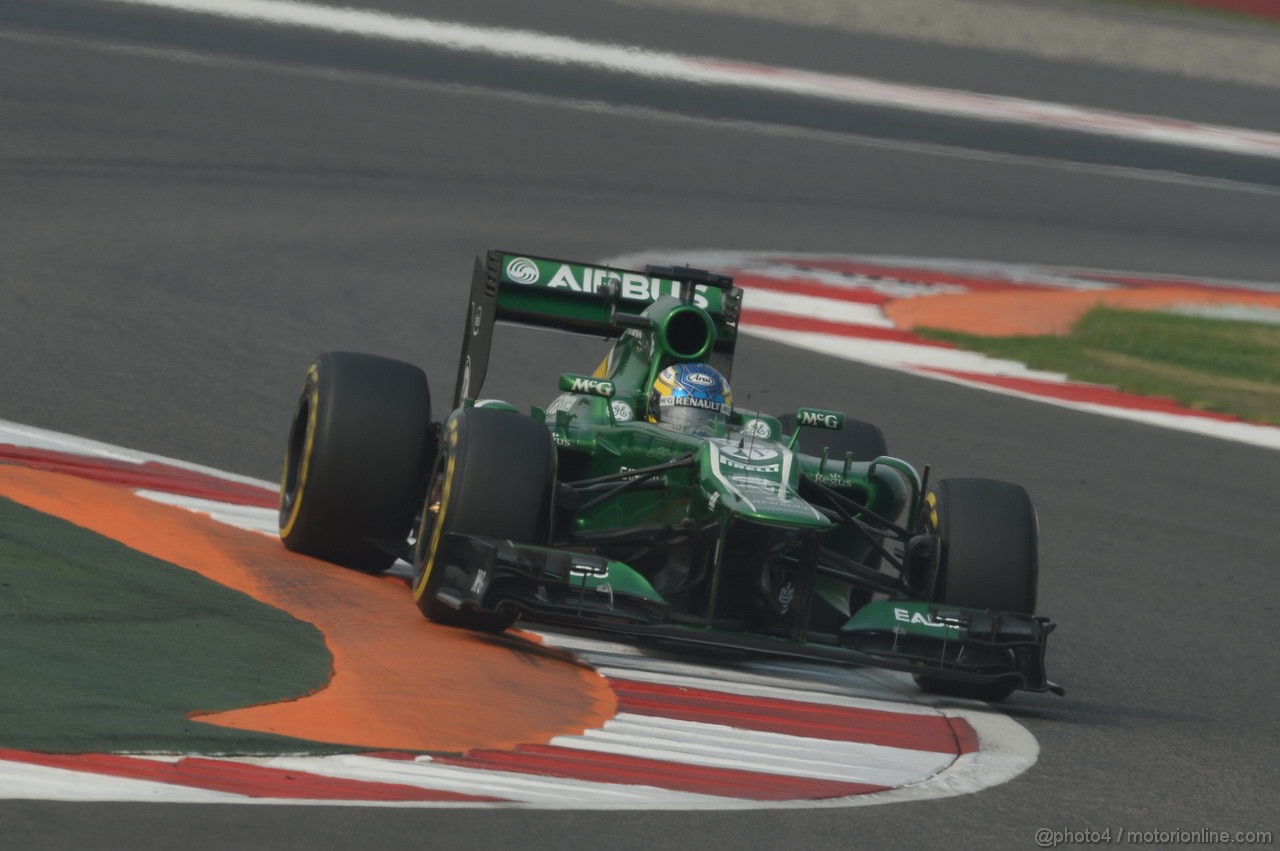 GP INDIA, 26.10.2013- Qualifiche: Charles Pic (FRA) Caterham F1 Team CT03 