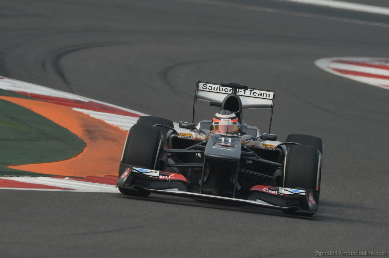 GP INDIA, 26.10.2013- Qualifiche: Nico Hulkenberg (GER) Sauber F1 Team C32 
