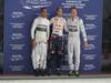 GP INDIA, 26.10.2013- Qualifiche: Sebastian Vettel (GER) Red Bull Racing RB9 (pole position), Nico Rosberg (GER) Mercedes AMG F1 W04 (secondo) e Lewis Hamilton (GBR) Mercedes AMG F1 W04 (terzo)