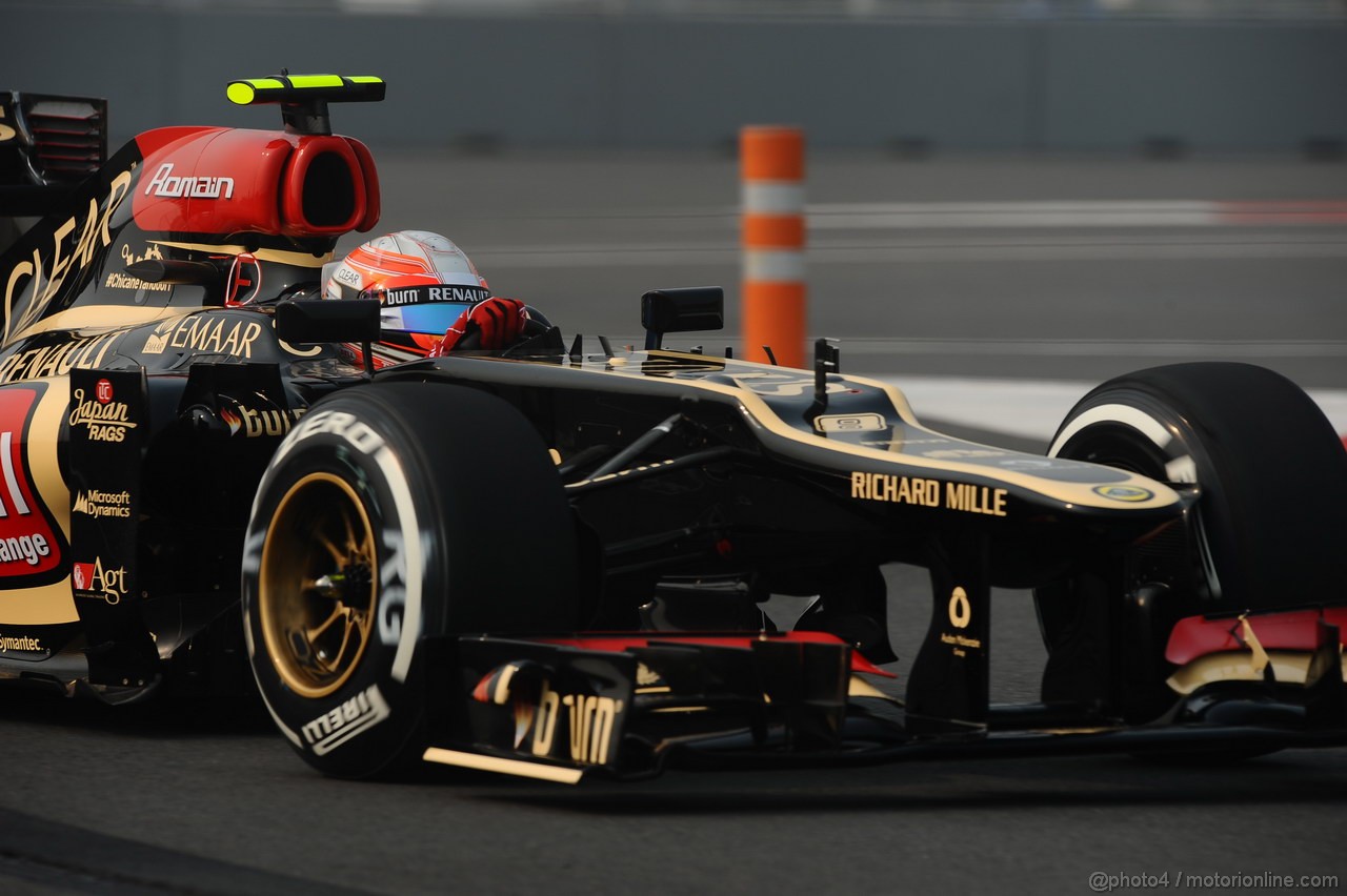 GP INDIA, 25.10.2013- Prove Libere 1: Romain Grosjean (FRA) Lotus F1 Team E21 