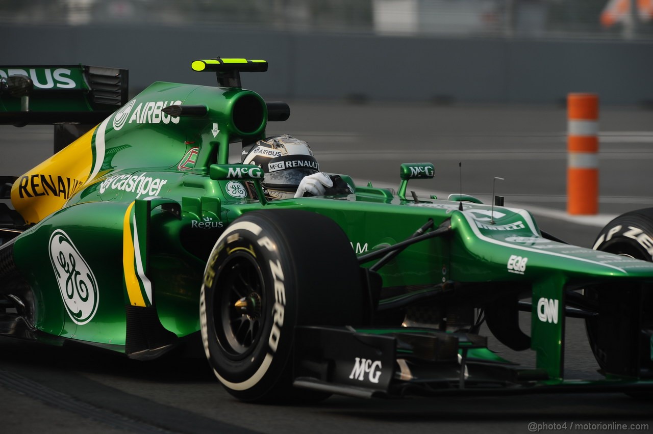GP INDIA, 25.10.2013- Prove Libere 1: Giedo Van der Garde (NED), Caterham F1 Team CT03 