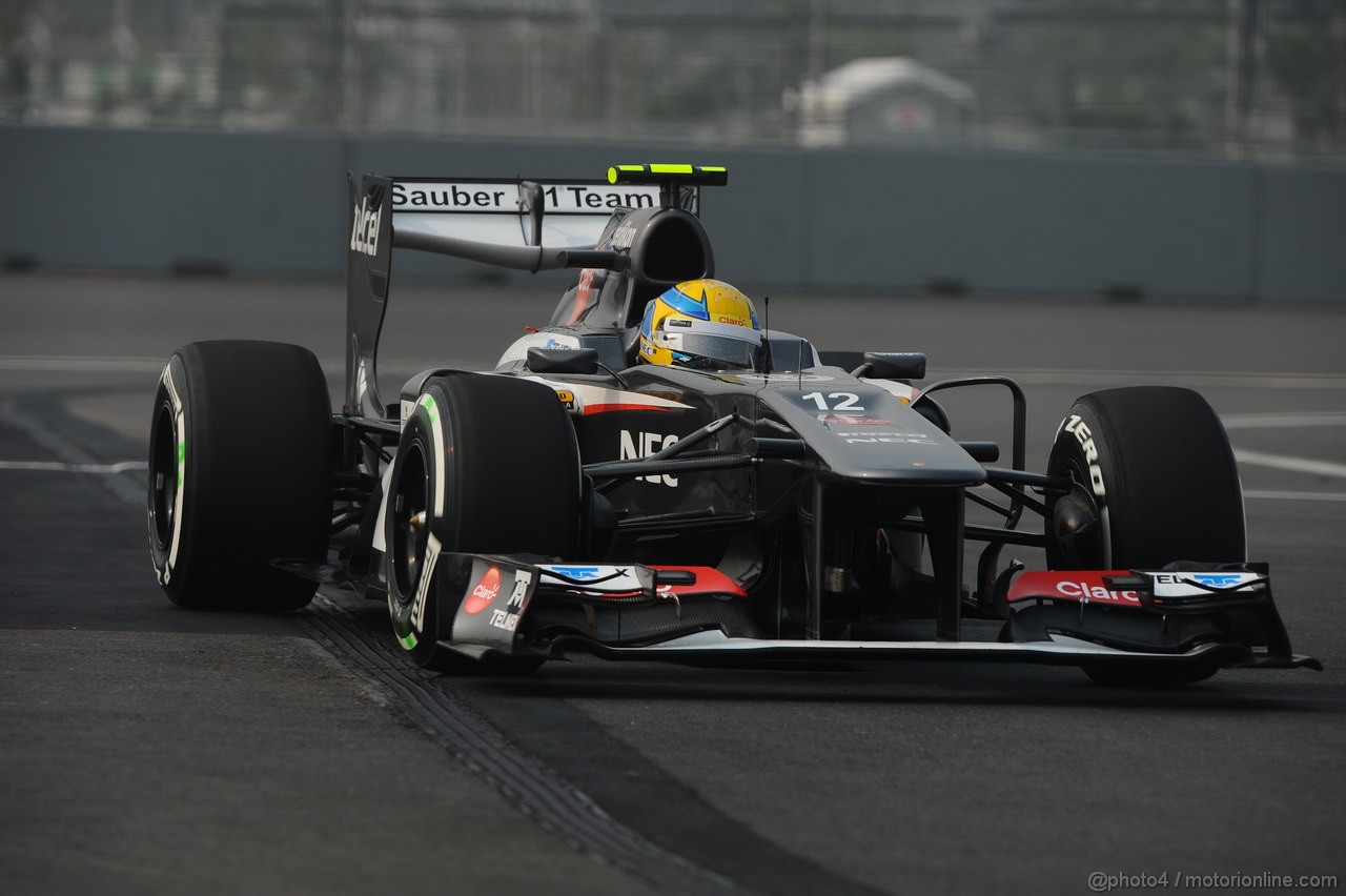 GP INDIA, 25.10.2013- Prove Libere 1: Esteban Gutierrez (MEX), Sauber F1 Team C32 