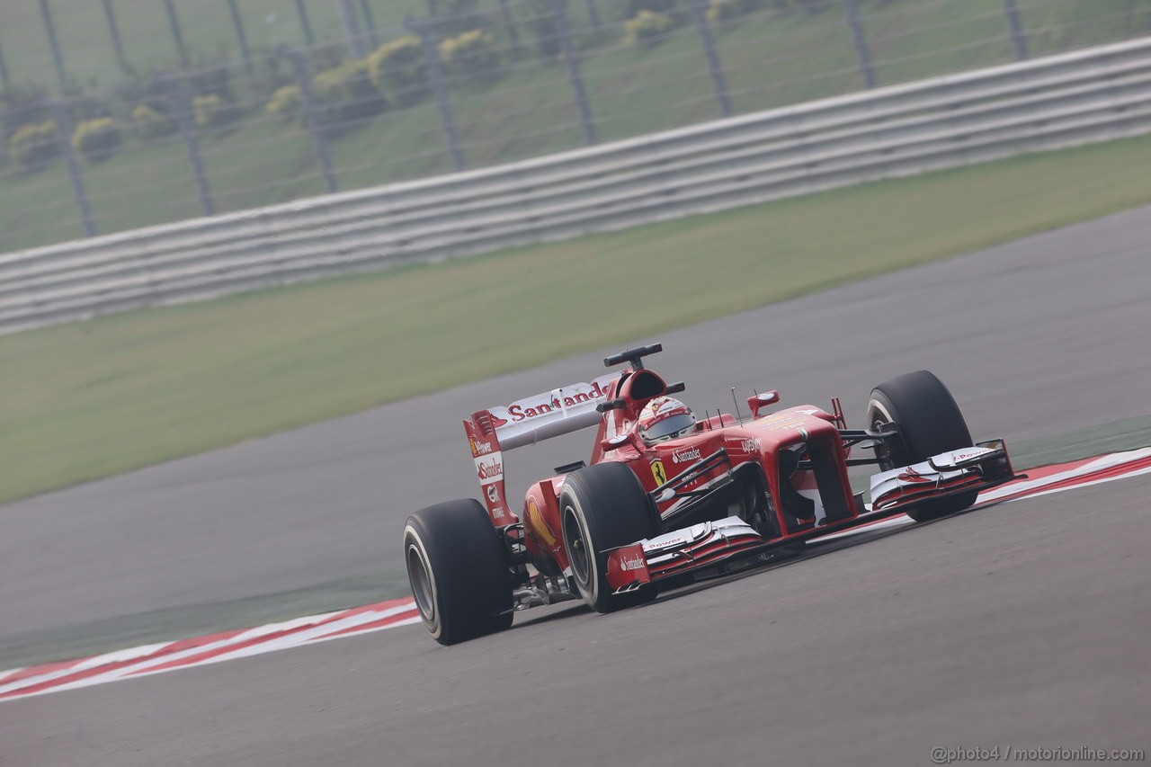 GP INDIA, 25.10.2013- Prove Libere 1: Fernando Alonso (ESP) Ferrari F138 
