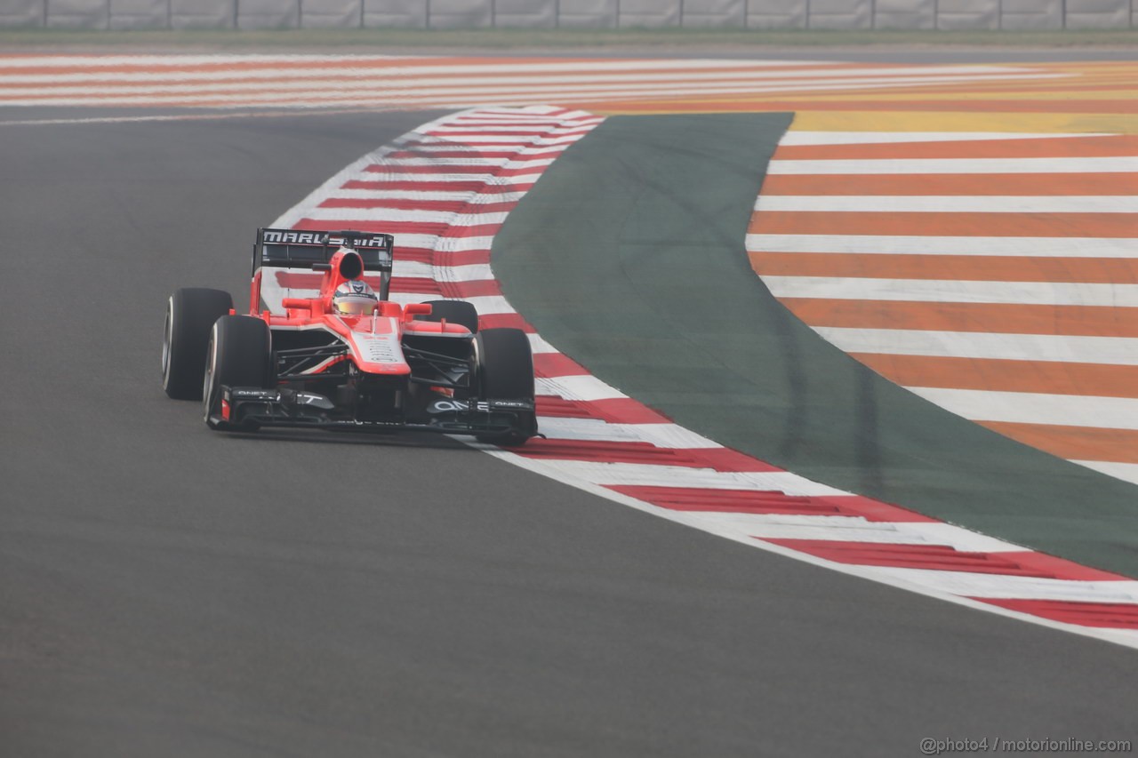 GP INDIA, 25.10.2013- Prove Libere 1: Jules Bianchi (FRA) Marussia F1 Team MR02 