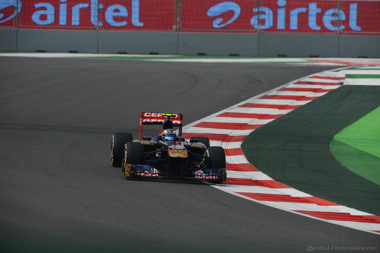 GP INDIA, 25.10.2013- Prove Libere 1: Daniel Ricciardo (AUS) Scuderia Toro Rosso STR8 