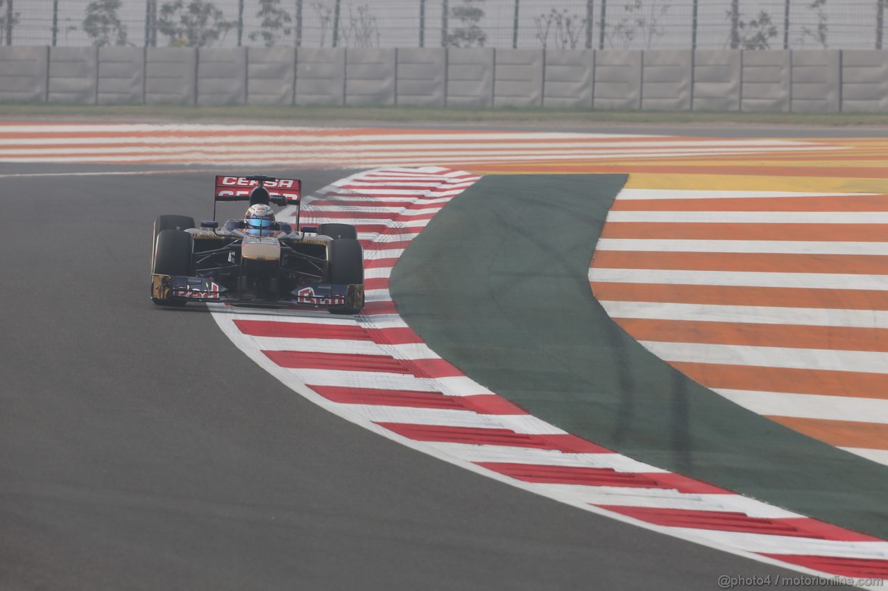GP INDIA, 25.10.2013- Prove Libere 1: Jean-Eric Vergne (FRA) Scuderia Toro Rosso STR8 