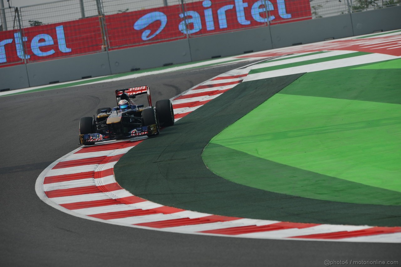 GP INDIA, 25.10.2013- Prove Libere 1: Jean-Eric Vergne (FRA) Scuderia Toro Rosso STR8 