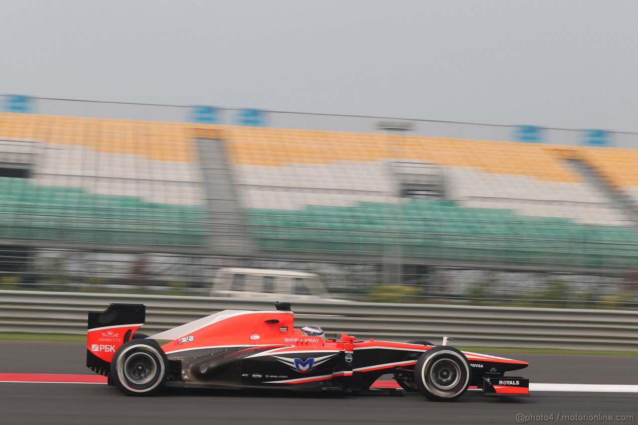 GP INDIA, 25.10.2013- Prove Libere 1: Jules Bianchi (FRA) Marussia F1 Team MR02 