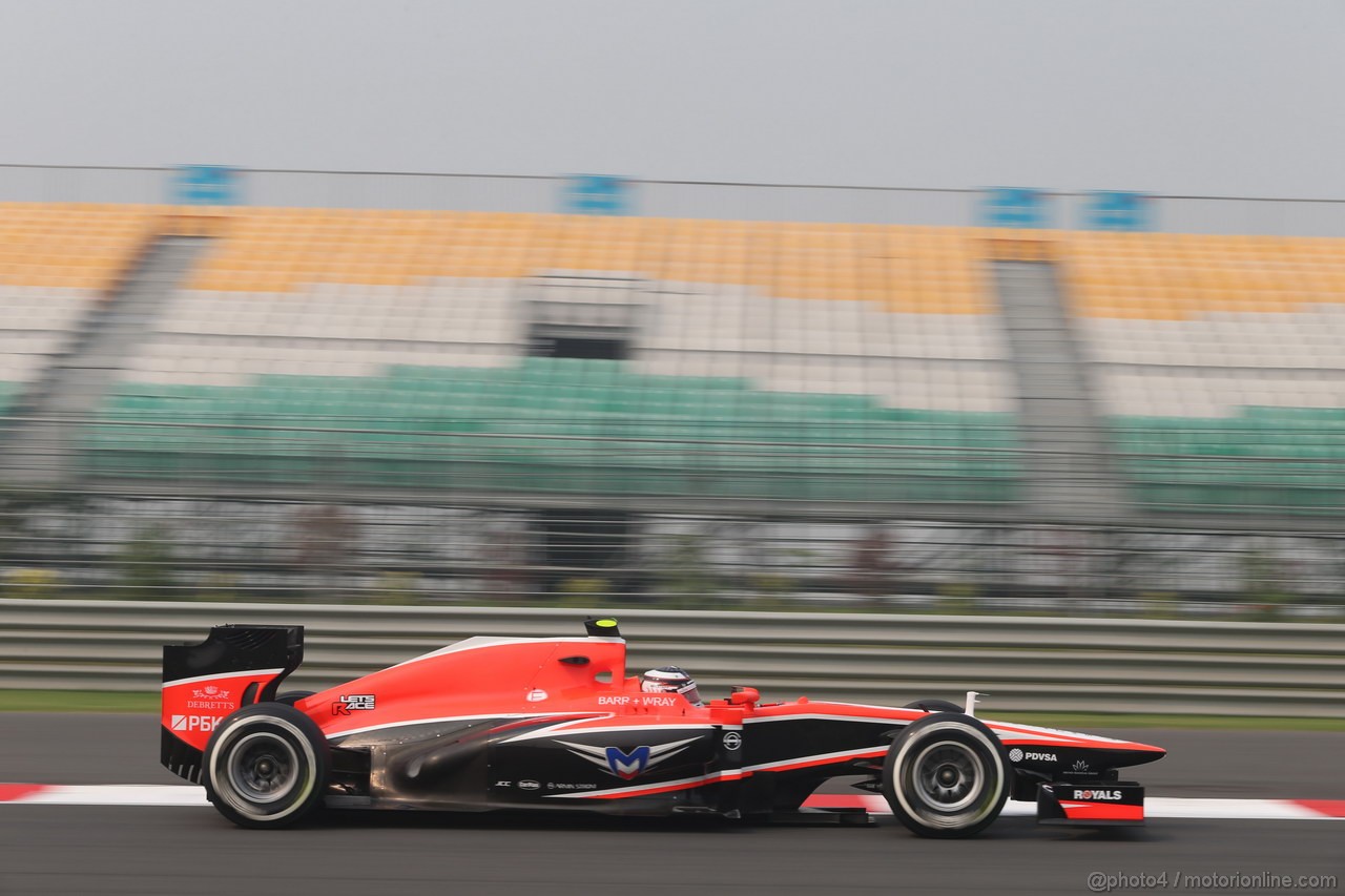 GP INDIA, 25.10.2013- Prove Libere 1: Max Chilton (GBR), Marussia F1 Team MR02 
