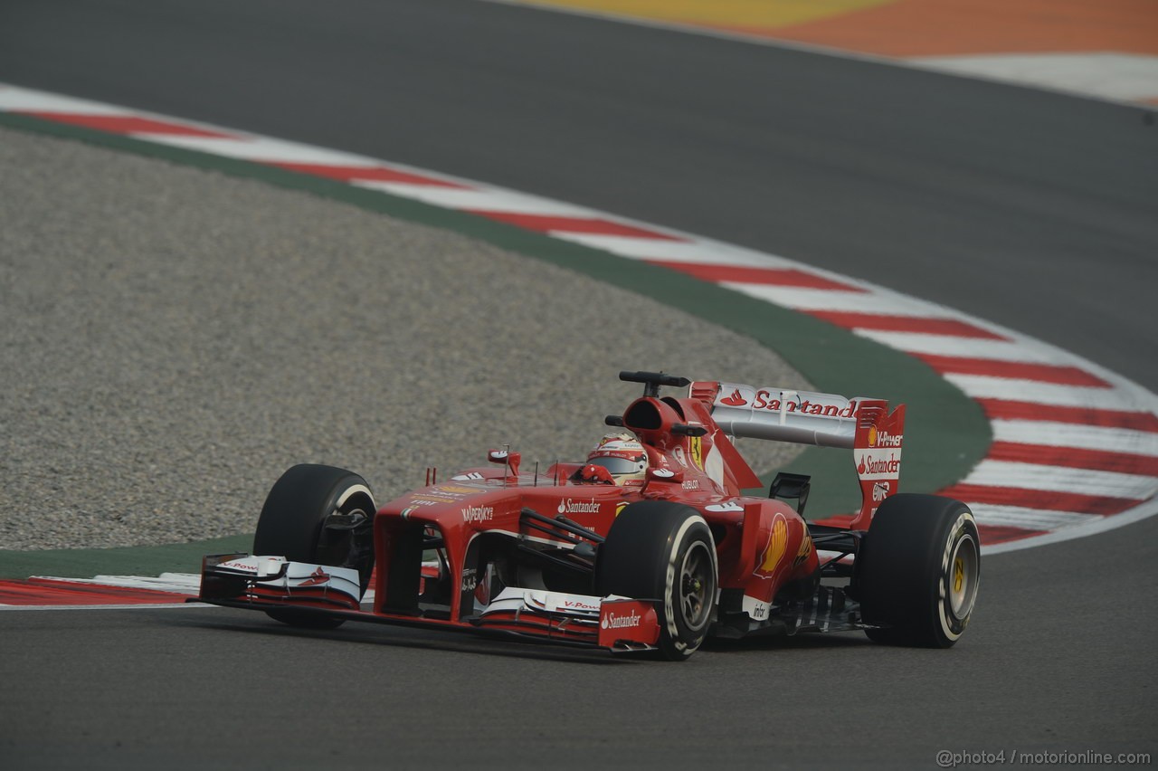 GP INDIA, 25.10.2013- Prove Libere 1: Fernando Alonso (ESP) Ferrari F138 