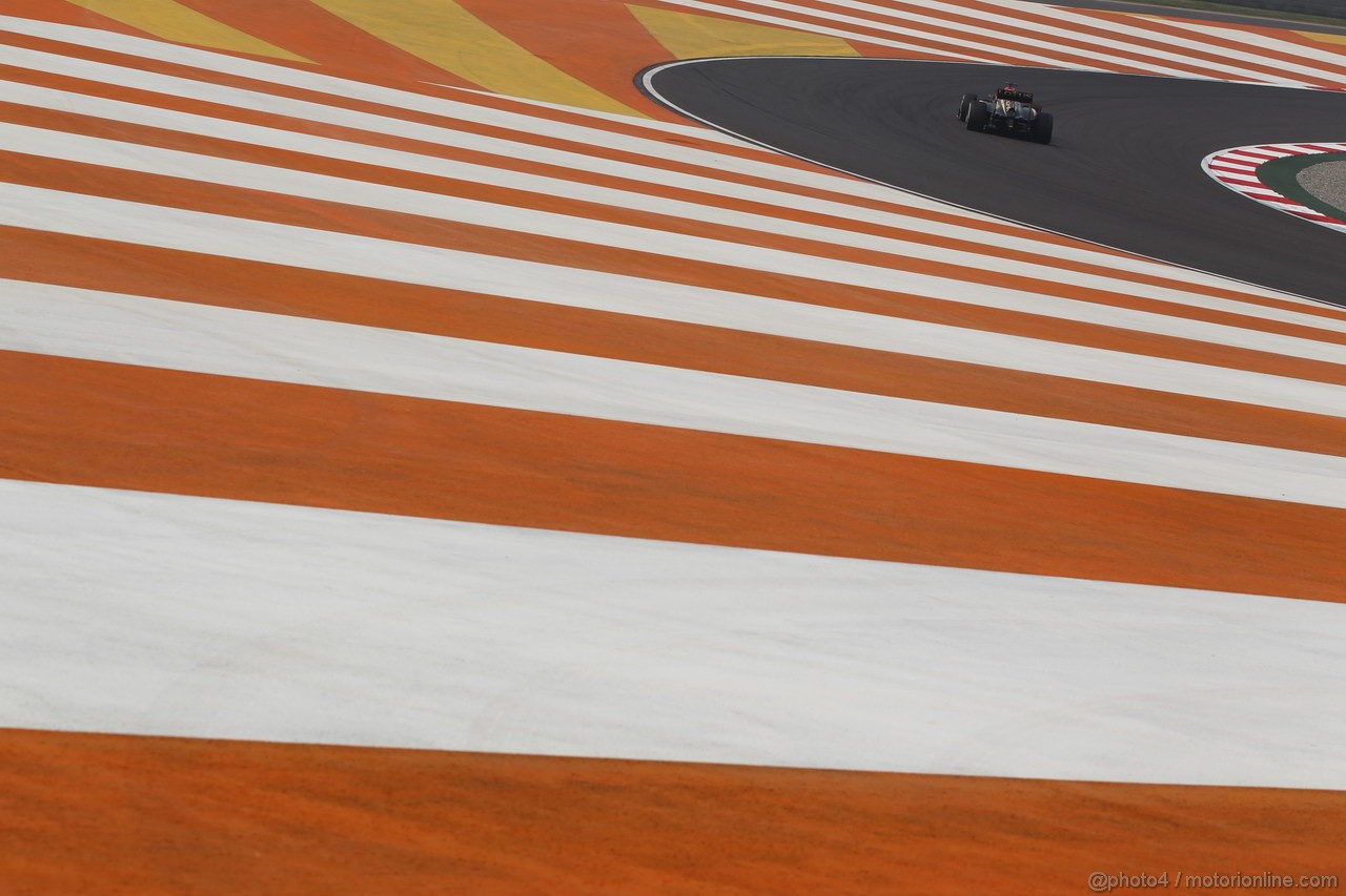 GP INDIA, 25.10.2013- Prove Libere 1: Kimi Raikkonen (FIN) Lotus F1 Team E21 