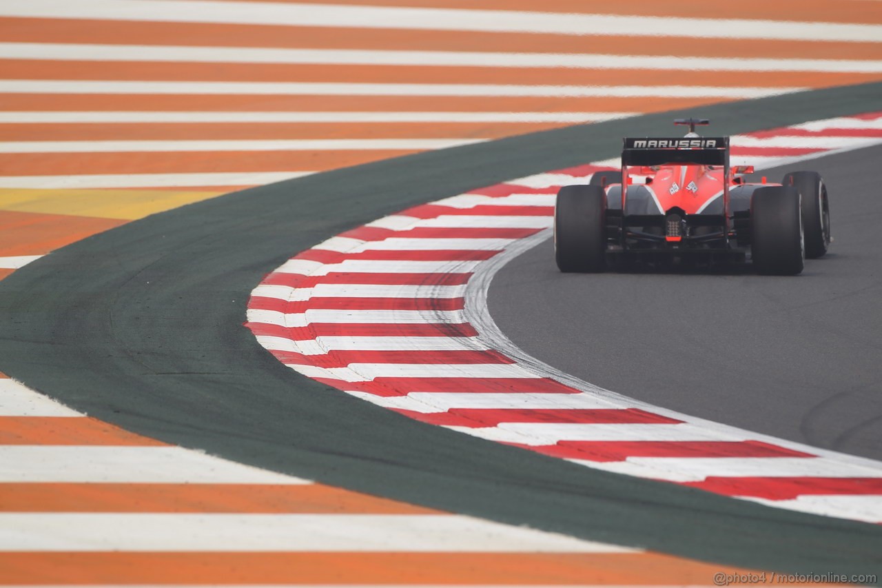 GP INDIA, 25.10.2013- Prove Libere 1: Jules Bianchi (FRA) Marussia F1 Team MR02 