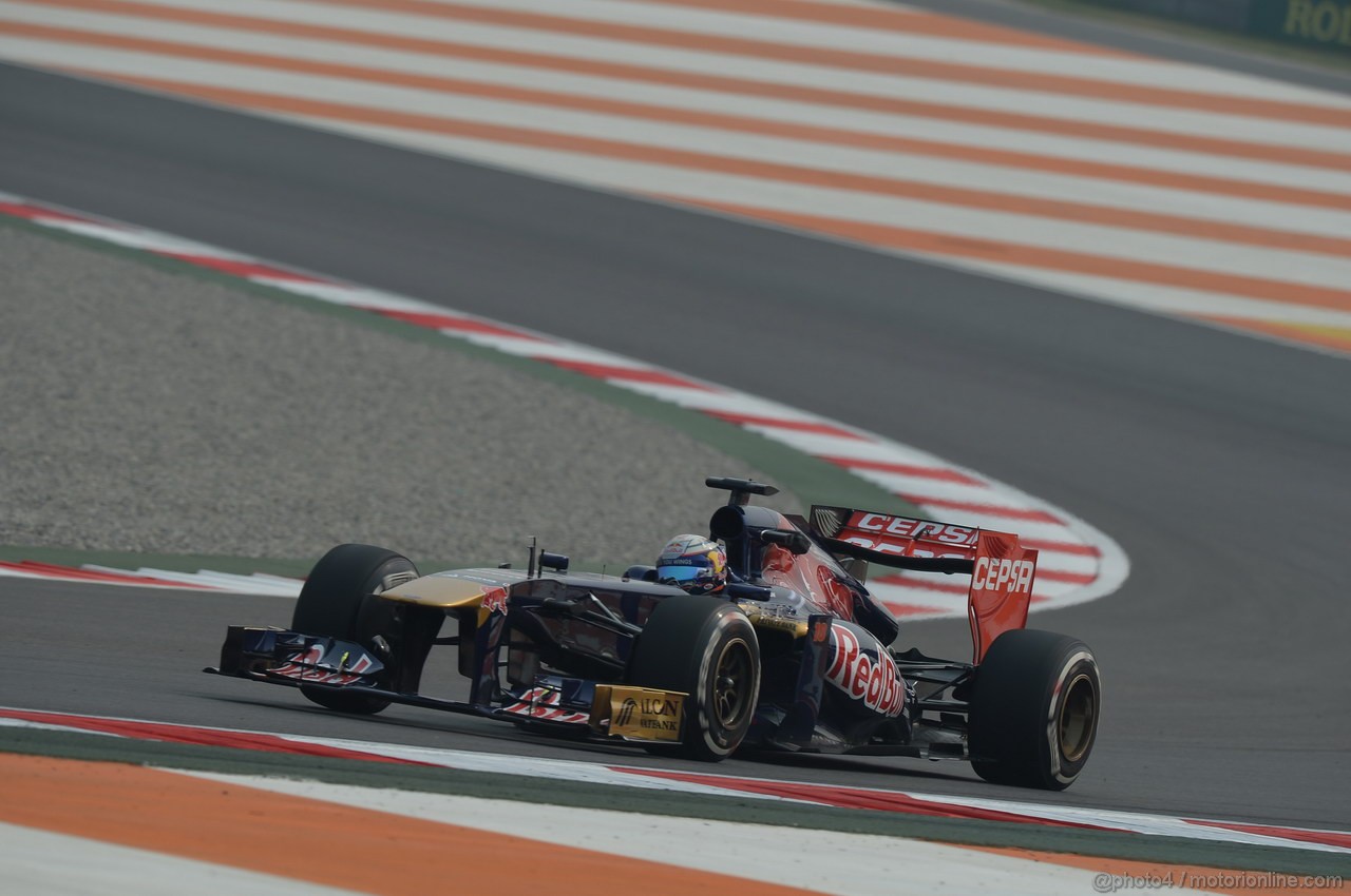 GP INDIA, 25.10.2013- Prove Libere 1: Jean-Eric Vergne (FRA) Scuderia Toro Rosso STR8 