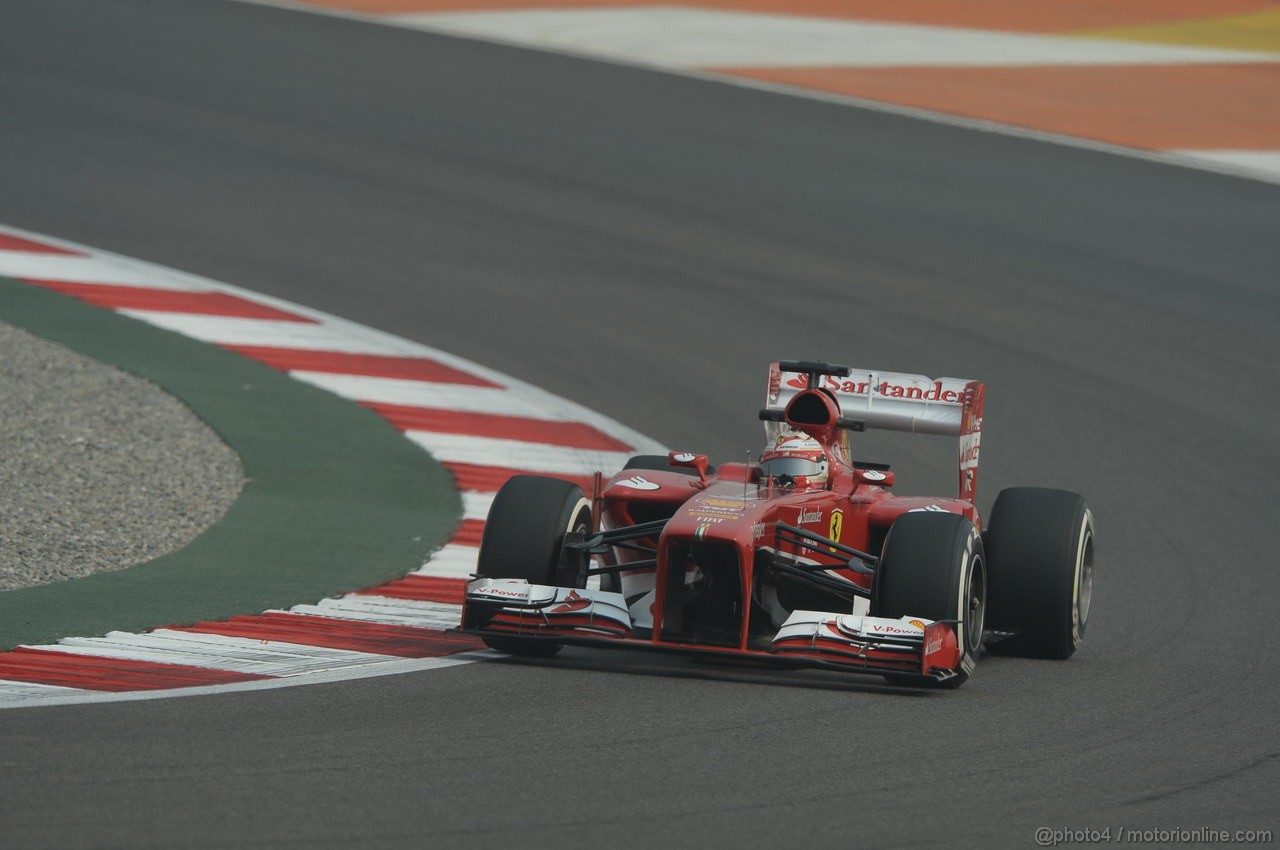 GP INDIA, 25.10.2013- Prove Libere 1: Fernando Alonso (ESP) Ferrari F138 