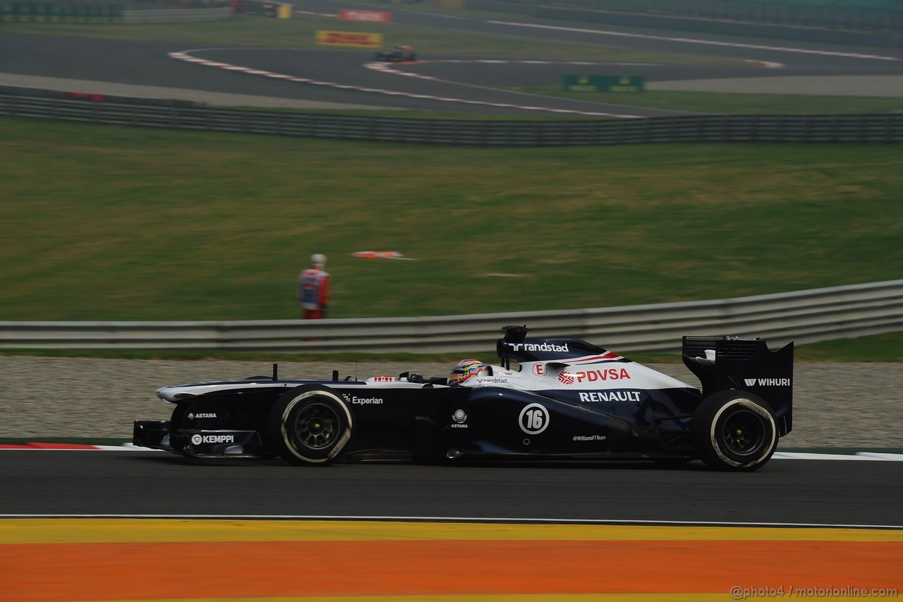 GP INDIA, 25.10.2013- Prove Libere 1: Pastor Maldonado (VEN) Williams F1 Team FW35 