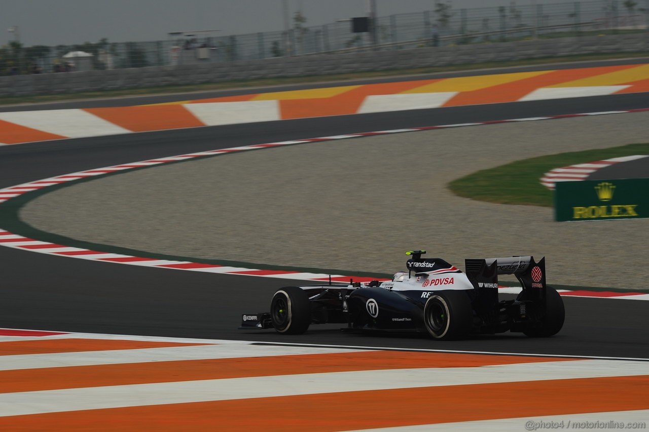 GP INDIA, 25.10.2013- Prove Libere 1: Valtteri Bottas (FIN), Williams F1 Team FW35 