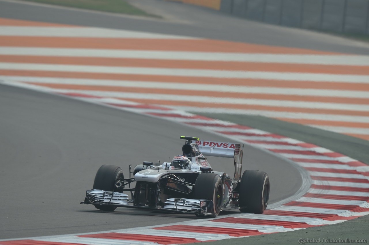GP INDIA, 25.10.2013- Prove Libere 1: Valtteri Bottas (FIN), Williams F1 Team FW35 