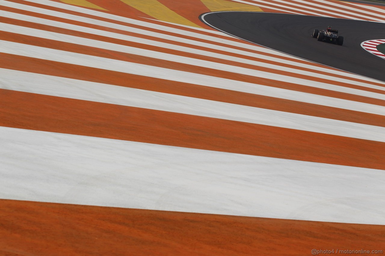 GP INDIA, 25.10.2013- Prove Libere 1: Romain Grosjean (FRA) Lotus F1 Team E21 