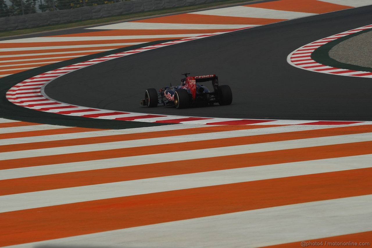 GP INDIA, 25.10.2013- Prove Libere 1: Jean-Eric Vergne (FRA) Scuderia Toro Rosso STR8 