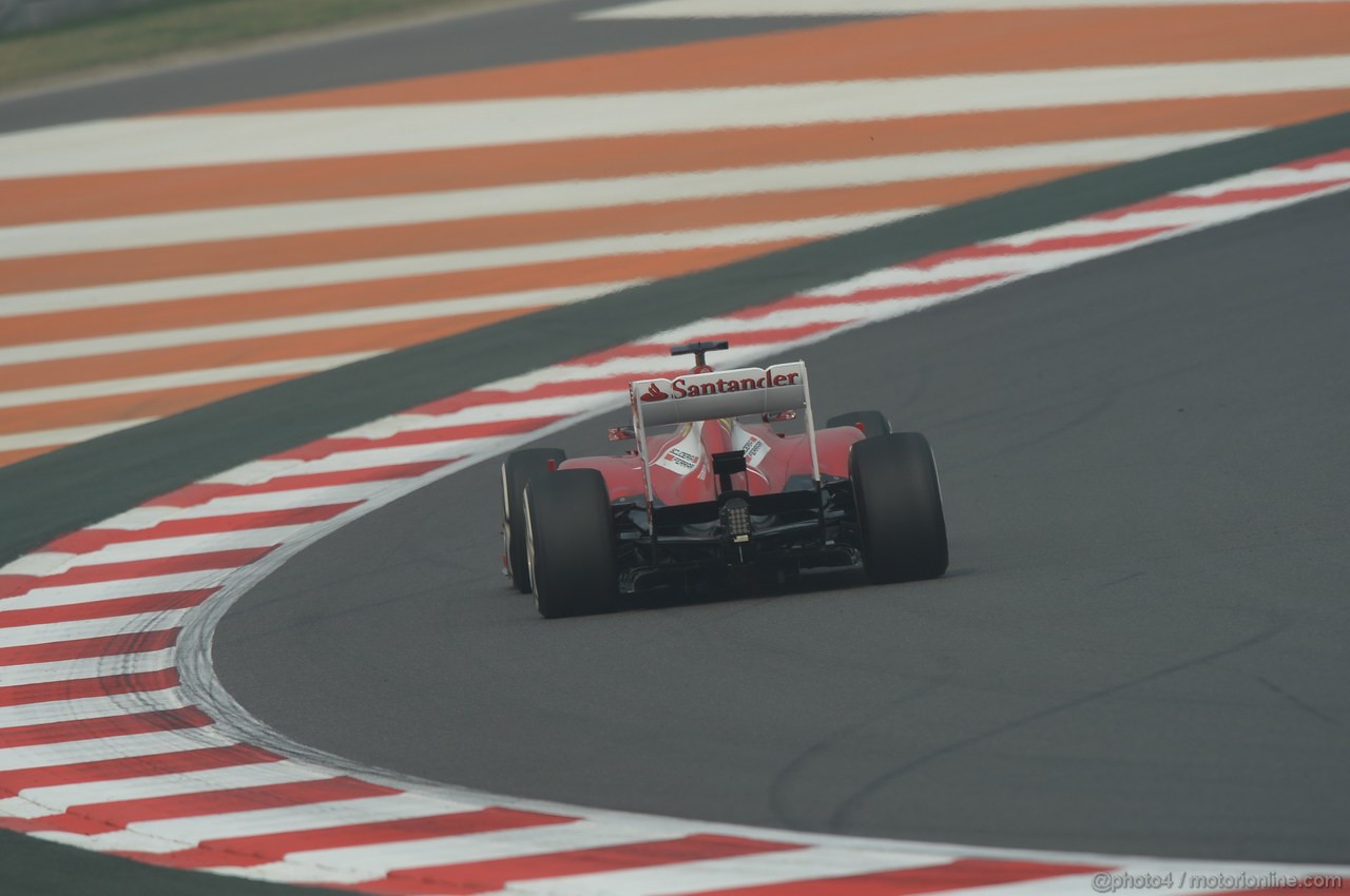 GP INDIA, 25.10.2013- Prove Libere 1: Fernando Alonso (ESP) Ferrari F138 