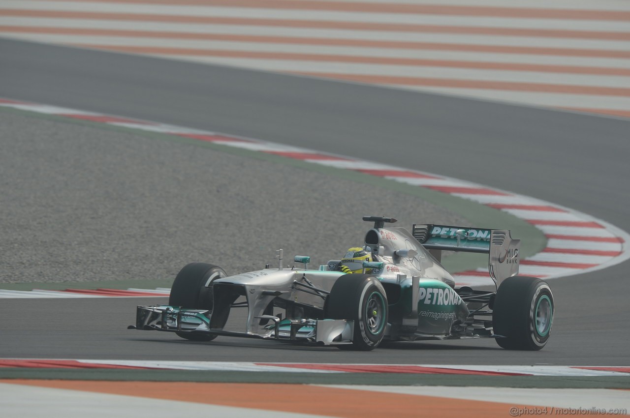 GP INDIA, 25.10.2013- Prove Libere 1: Nico Rosberg (GER) Mercedes AMG F1 W04 