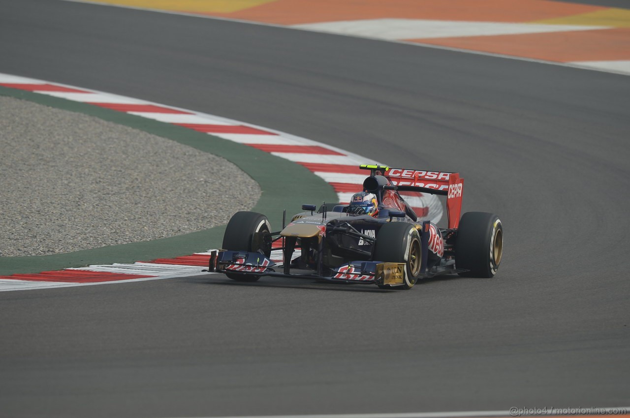 GP INDIA, 25.10.2013- Prove Libere 1: Daniel Ricciardo (AUS) Scuderia Toro Rosso STR8 