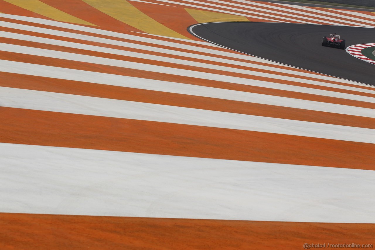 GP INDIA, 25.10.2013- Prove Libere 1: Fernando Alonso (ESP) Ferrari F138 