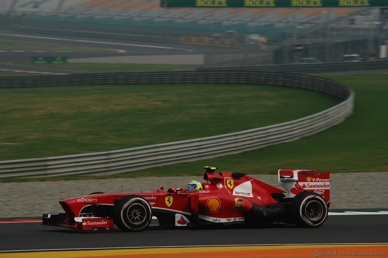 GP INDIA, 25.10.2013- Prove Libere 1: Felipe Massa (BRA) Ferrari F138 