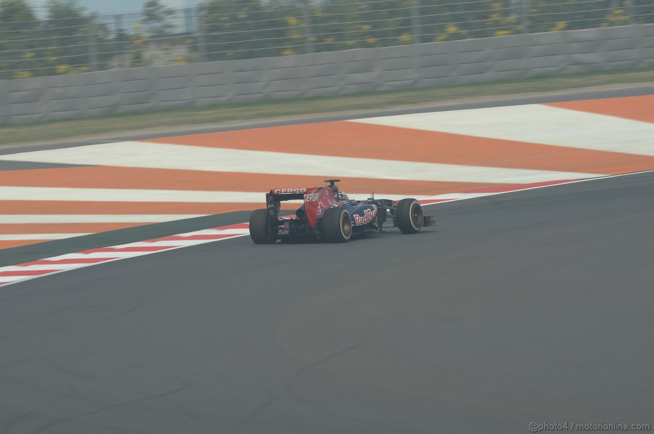 GP INDIA, 25.10.2013- Prove Libere 1: Jean-Eric Vergne (FRA) Scuderia Toro Rosso STR8 
