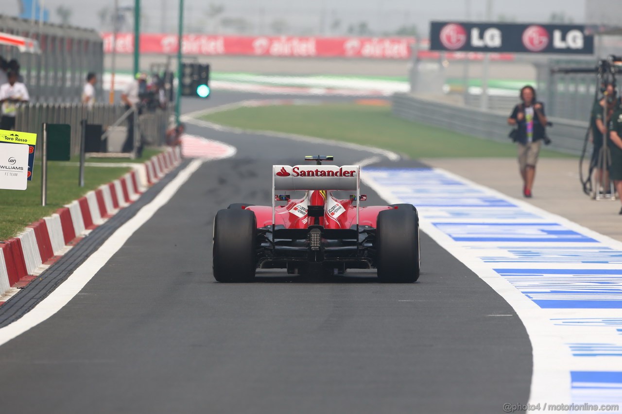 GP INDIA, 25.10.2013- Prove Libere 1: Felipe Massa (BRA) Ferrari F138 