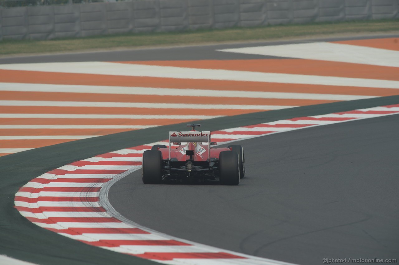 GP INDIA, 25.10.2013- Prove Libere 1: Fernando Alonso (ESP) Ferrari F138 