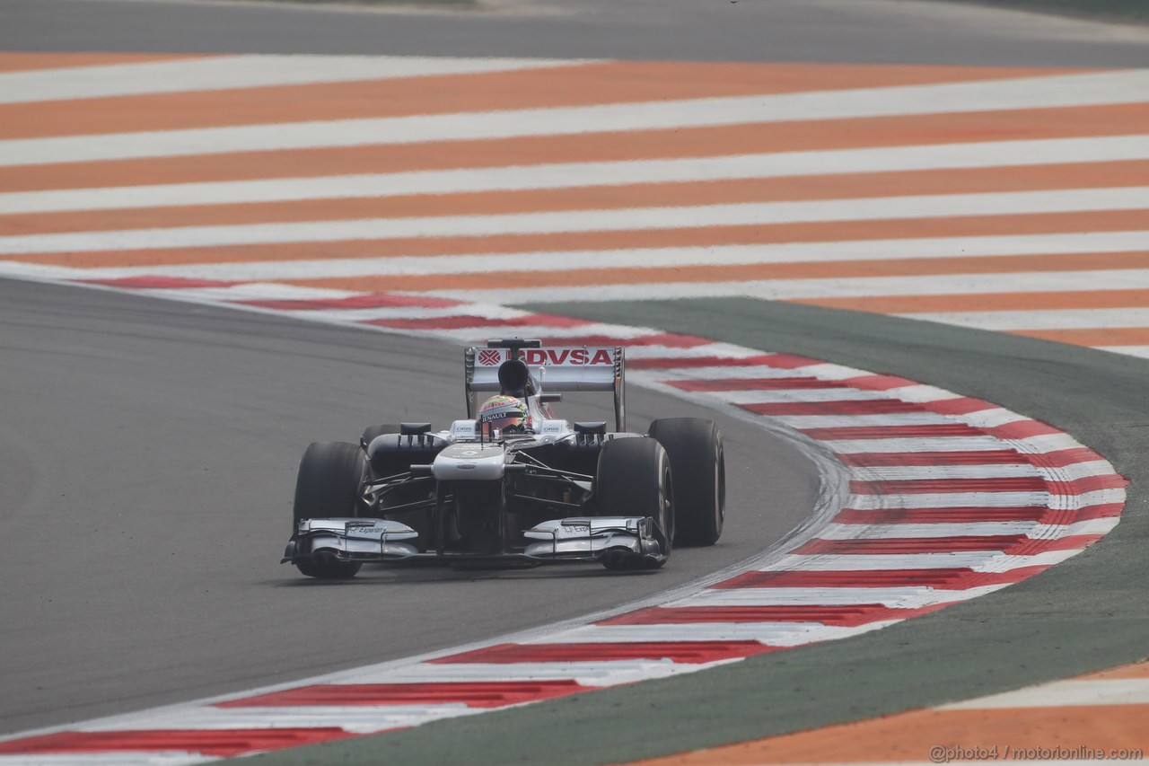 GP INDIA, 25.10.2013- Prove Libere 1: Pastor Maldonado (VEN) Williams F1 Team FW35 