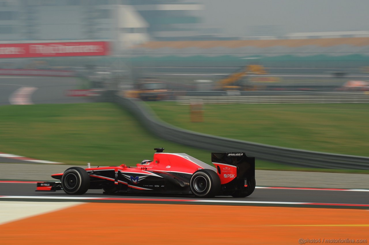 GP INDIA, 25.10.2013- Prove Libere 1: Jules Bianchi (FRA) Marussia F1 Team MR02 