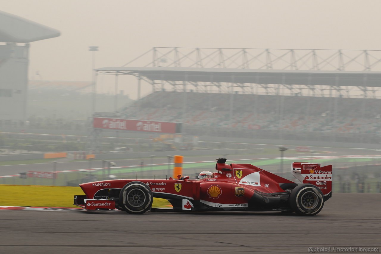 GP INDIA, 25.10.2013- Prove Libere 2: Fernando Alonso (ESP) Ferrari F138 