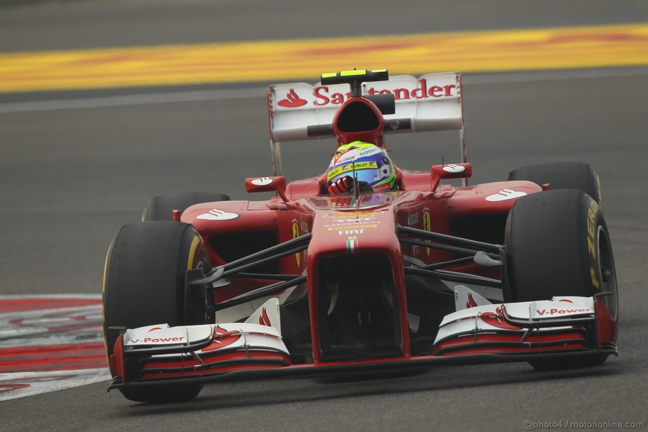 GP INDIA, 25.10.2013- Prove Libere 2: Felipe Massa (BRA) Ferrari F138 