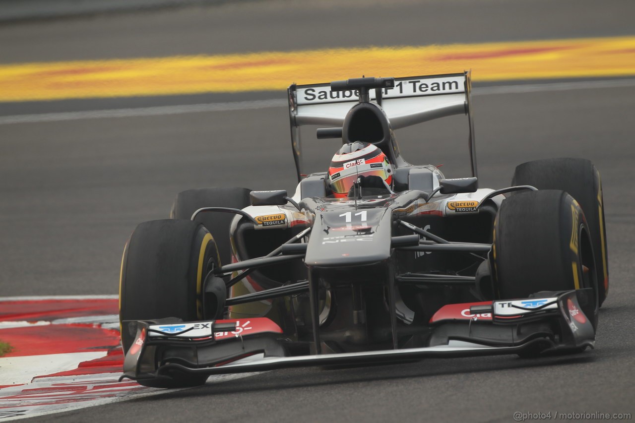 GP INDIA, 25.10.2013- Prove Libere 2: Nico Hulkenberg (GER) Sauber F1 Team C32 