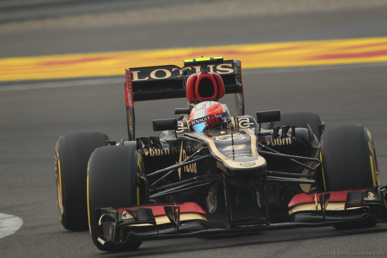 GP INDIA, 25.10.2013- Prove Libere 2: Romain Grosjean (FRA) Lotus F1 Team E21 