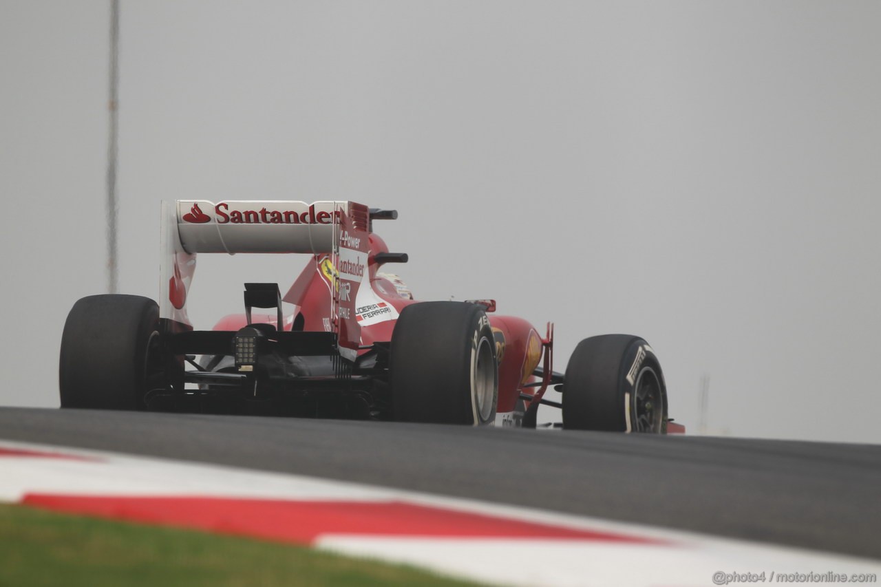 GP INDIA, 25.10.2013- Prove Libere 2: Fernando Alonso (ESP) Ferrari F138 