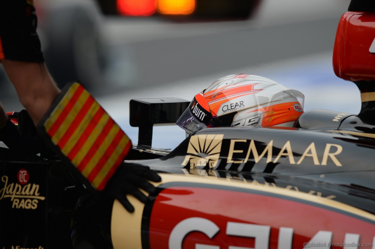 GP INDIA, 25.10.2013- Prove Libere 2: Romain Grosjean (FRA) Lotus F1 Team E21 