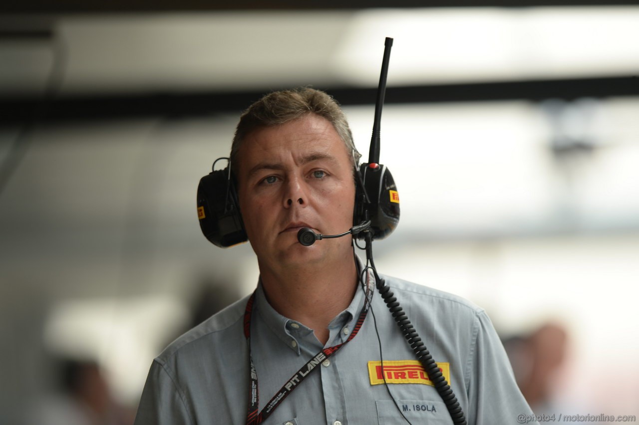 GP INDIA, 25.10.2013- Prove Libere 2: Mario Isola (ITA), Sporting Director Pirelli 