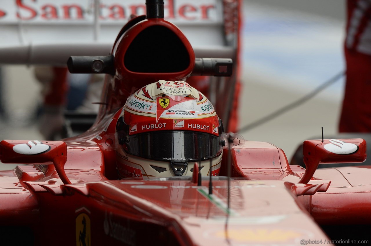 GP INDIA, 25.10.2013- Prove Libere 2: Fernando Alonso (ESP) Ferrari F138 