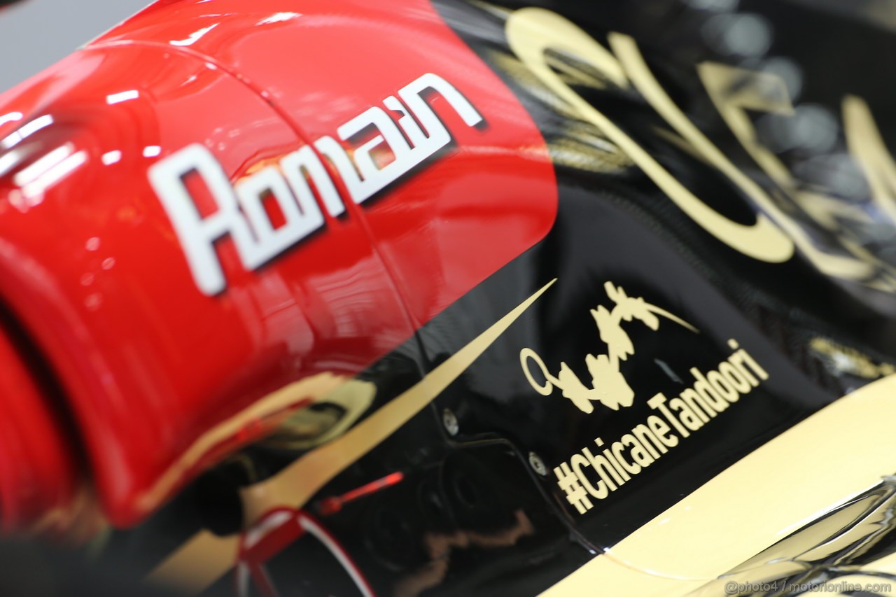 GP INDIA, 25.10.2013- Prove Libere 2: Romain Grosjean (FRA) Lotus F1 Team E21 