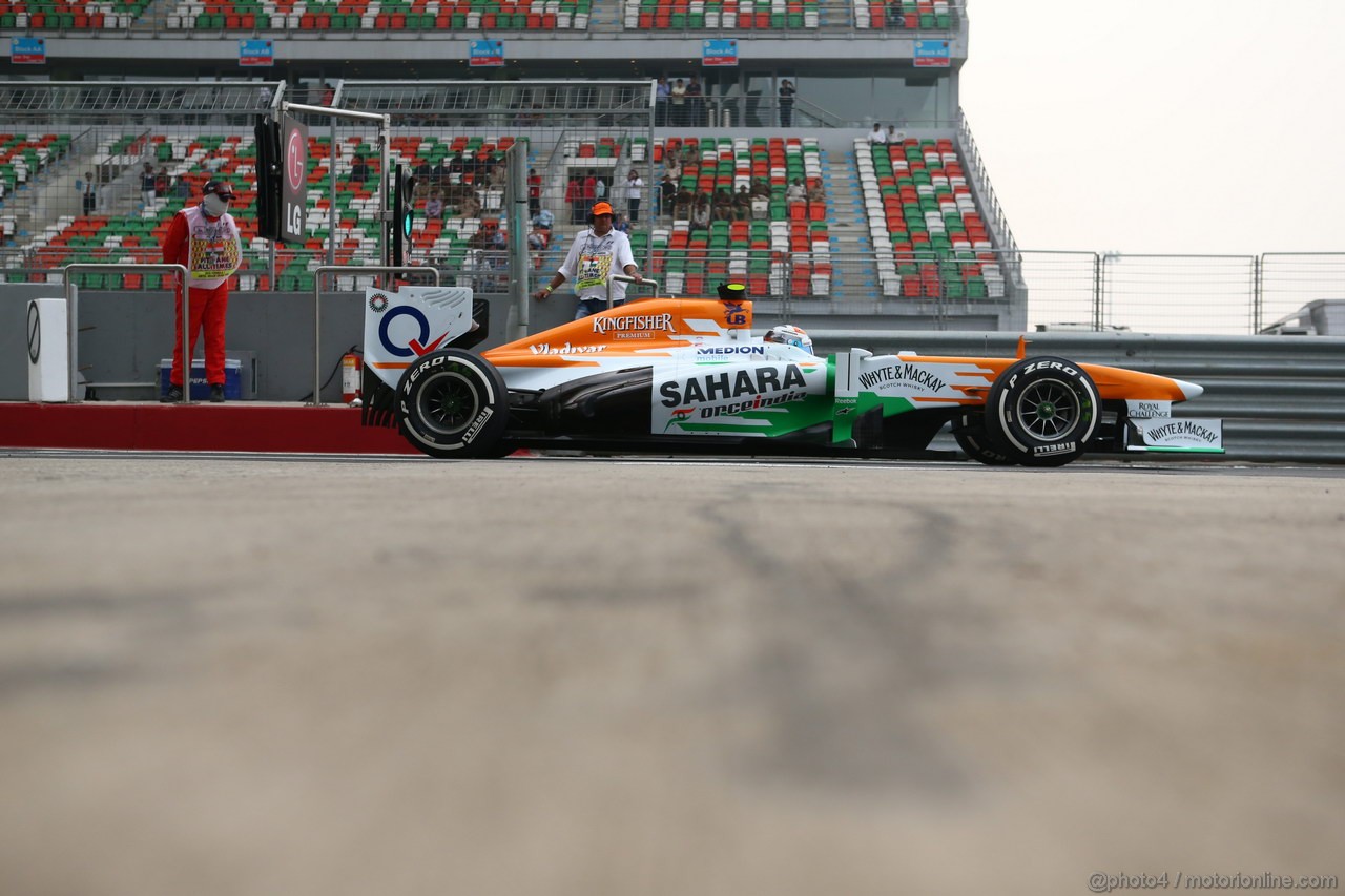 GP INDIA, 25.10.2013- Prove Libere 2: Adrian Sutil (GER), Sahara Force India F1 Team VJM06 