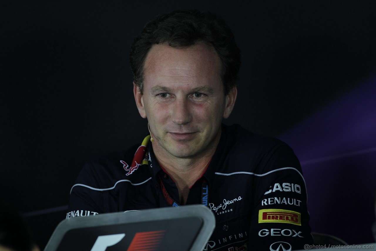 GP INDIA, 25.10.2013- Press Conference: Christian Horner (GBR), Red Bull Racing, Sporting Director 