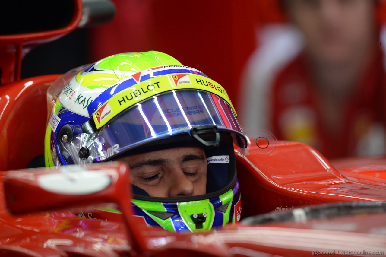 GP INDIA, 25.10.2013- Prove Libere 2: Felipe Massa (BRA) Ferrari F138 