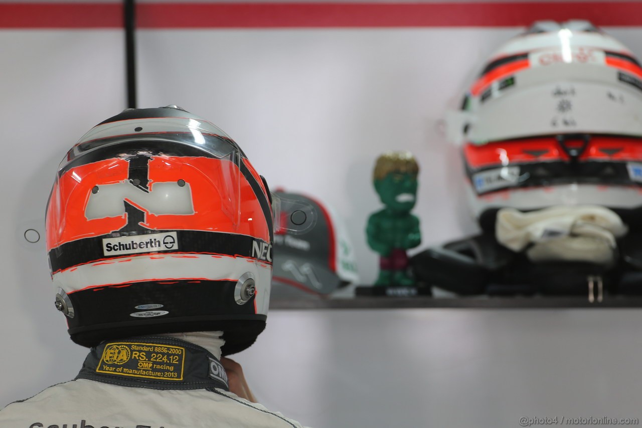 GP INDIA, 25.10.2013- Prove Libere 2: Nico Hulkenberg (GER) Sauber F1 Team C32 